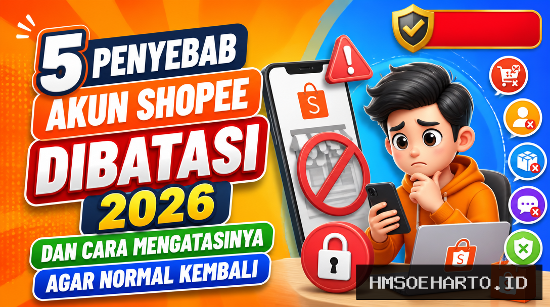 5 Penyebab Akun Shopee Dibatasi 2026 dan Cara Mengatasinya Agar Normal Kembali