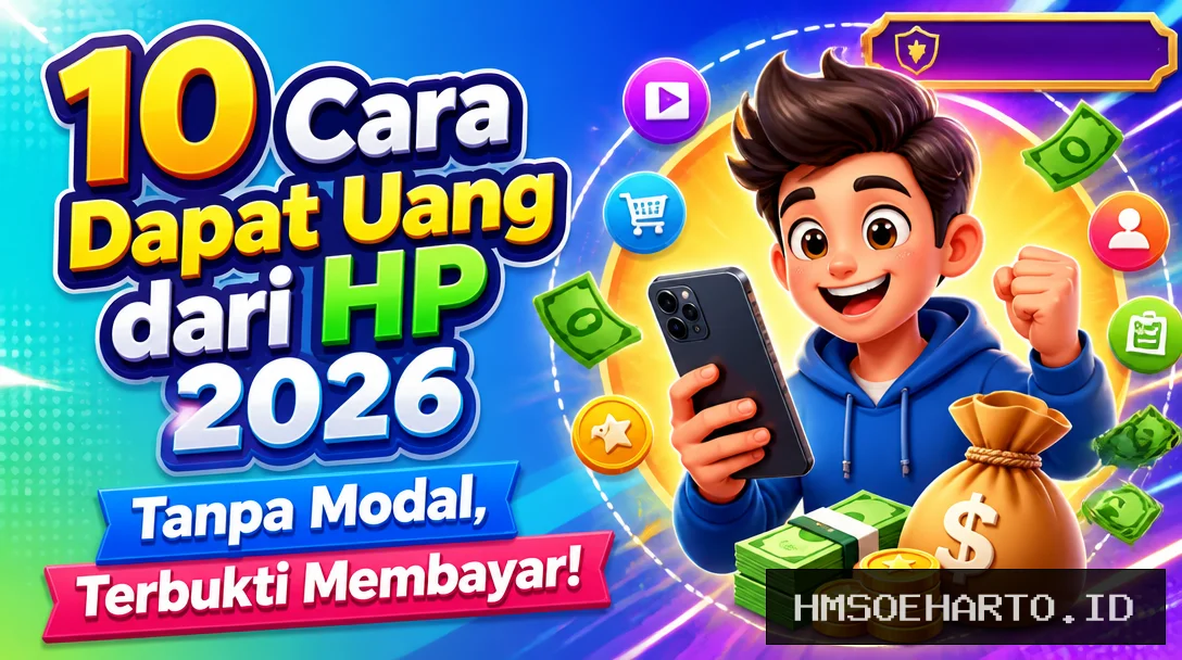 10 Cara Dapat Uang dari HP 2026 Tanpa Modal, Terbukti Membayar!