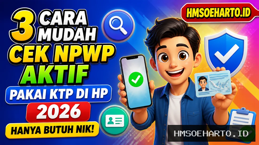 3 Cara Mudah Cek NPWP Aktif Pakai KTP di HP 2026, Hanya Butuh NIK!
