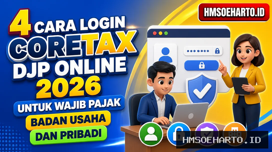 4 Cara Login Coretax DJP Online 2026 untuk Wajib Pajak Badan Usaha dan Pribadi