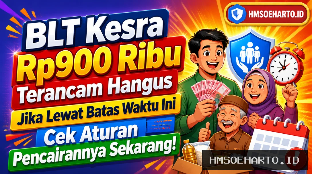 BLT Kesra Rp900 Ribu Terancam Hangus Jika Lewat Batas Waktu Ini, Cek Aturan Pencairannya Sekarang!