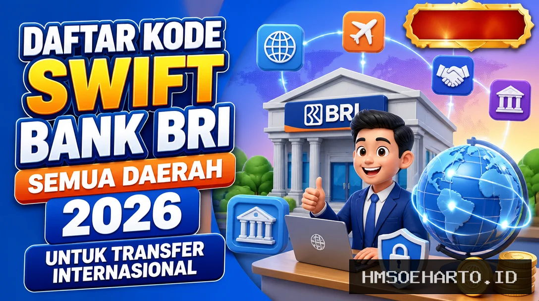 Daftar Kode SWIFT Bank BRI Semua Daerah 2026 untuk Transfer Internasional