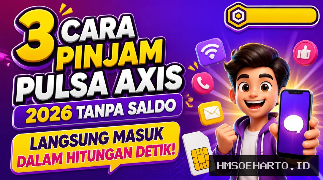 3 Cara Pinjam Pulsa Axis 2026 Tanpa Saldo, Langsung Masuk dalam Hitungan Detik!