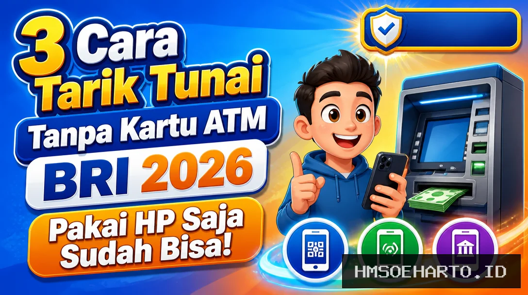 3 Cara Tarik Tunai Tanpa Kartu ATM BRI 2026, Pakai HP Saja Sudah Bisa!