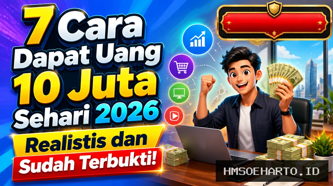 7 Cara Dapat Uang 10 Juta Sehari 2026, Realistis dan Sudah Terbukti!