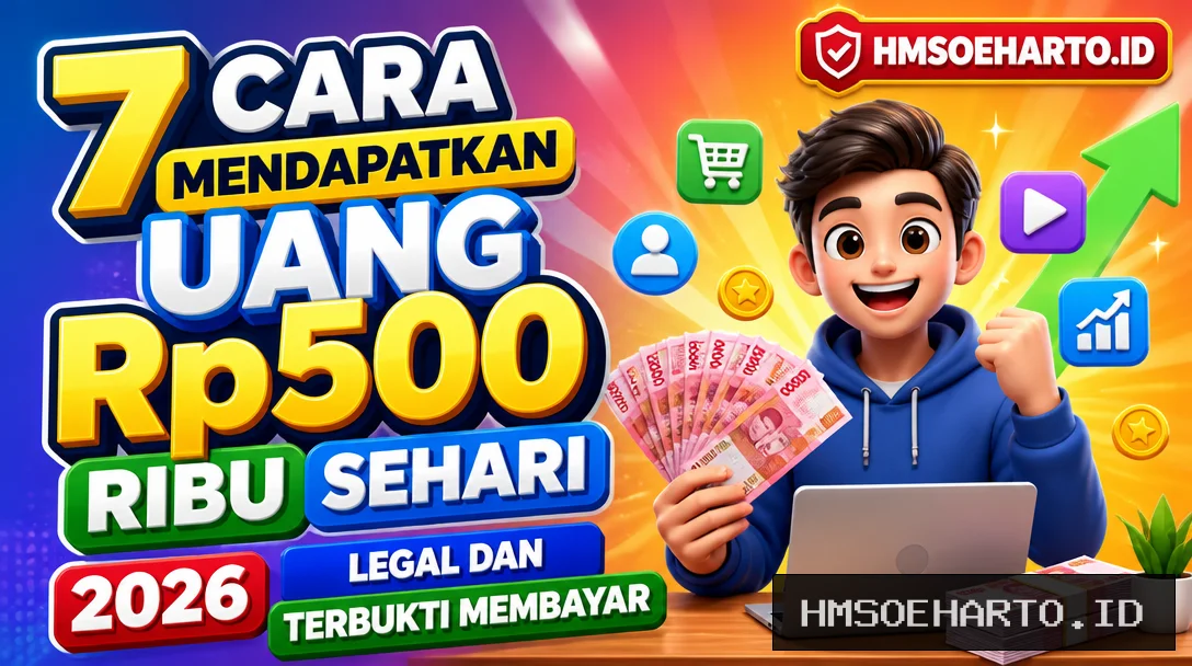 7 Cara Mendapatkan Uang Rp500 Ribu Sehari 2026, Legal dan Terbukti Membayar