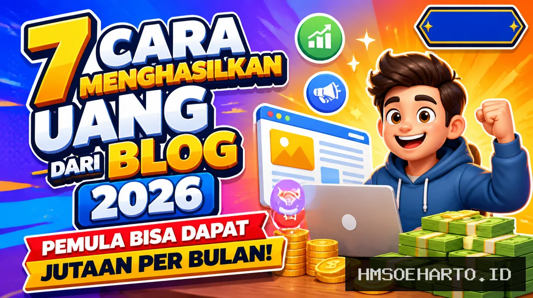7 Cara Menghasilkan Uang dari Blog 2026, Pemula Bisa Dapat Jutaan Per Bulan!