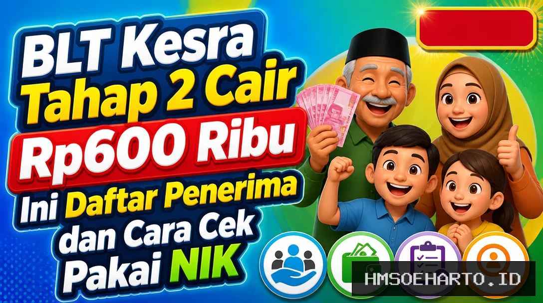 BLT Kesra Tahap 2 Cair Rp600 Ribu, Ini Daftar Penerima dan Cara Cek Pakai NIK