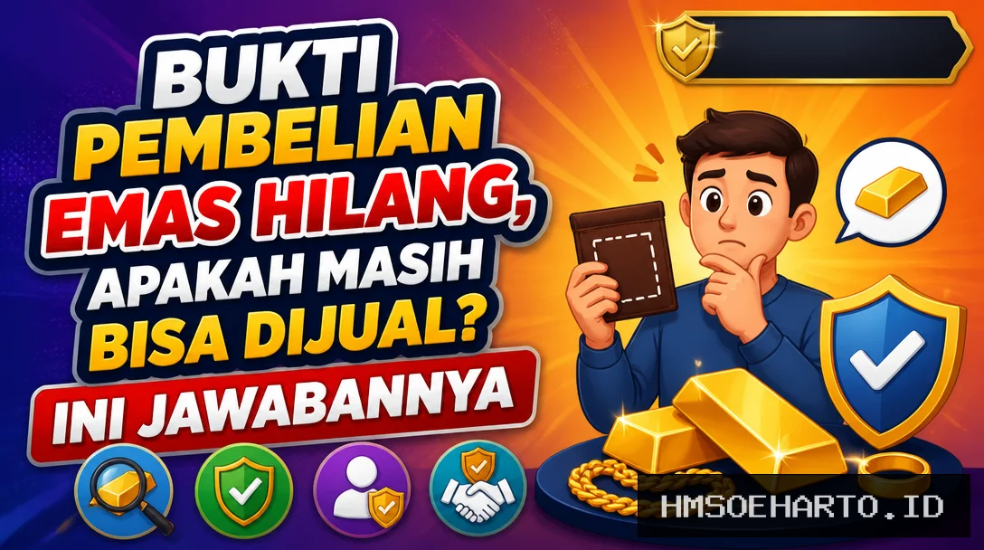 Bukti Pembelian Emas Hilang, Apakah Masih Bisa Dijual? Ini Jawabannya