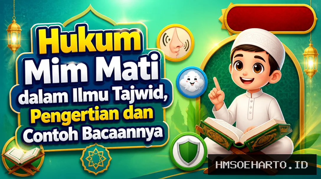 Hukum Mim Mati dalam Ilmu Tajwid, Pengertian dan Contoh Bacaannya