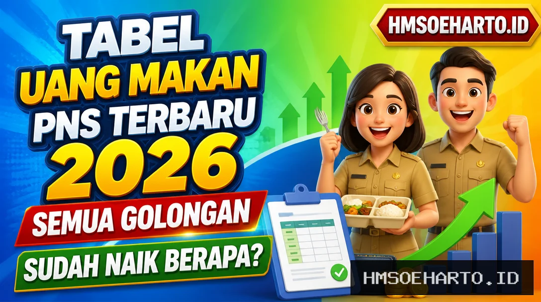Tabel Uang Makan PNS Terbaru 2026 Semua Golongan, Sudah Naik Berapa?