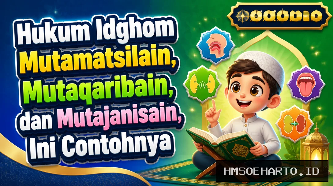 Hukum Idghom Mutamatsilain, Mutaqaribain, dan Mutajanisain, Ini Contohnya